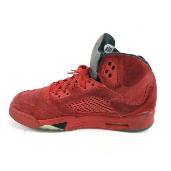 Air Jordan 5 Retro Red Suede Sneakers main image 5